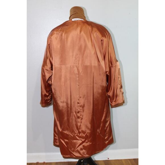 Anne Klein II Wool Blend Camel Colored Double Breasted Long Overcoat Women’s S - Picture 9 of 14